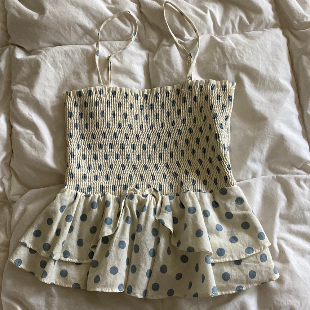 Zara Seersucker Tank❤️‍🔥